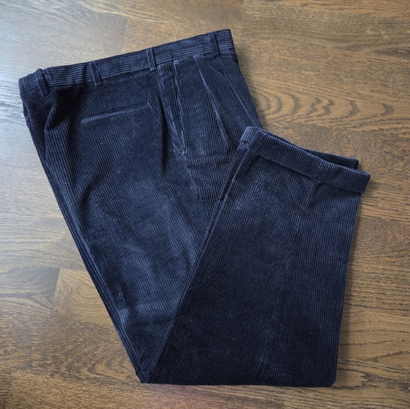 Brooks Brother Men's Corduroy Pants Dark Blue Sz.40 - Picture 1 of 9